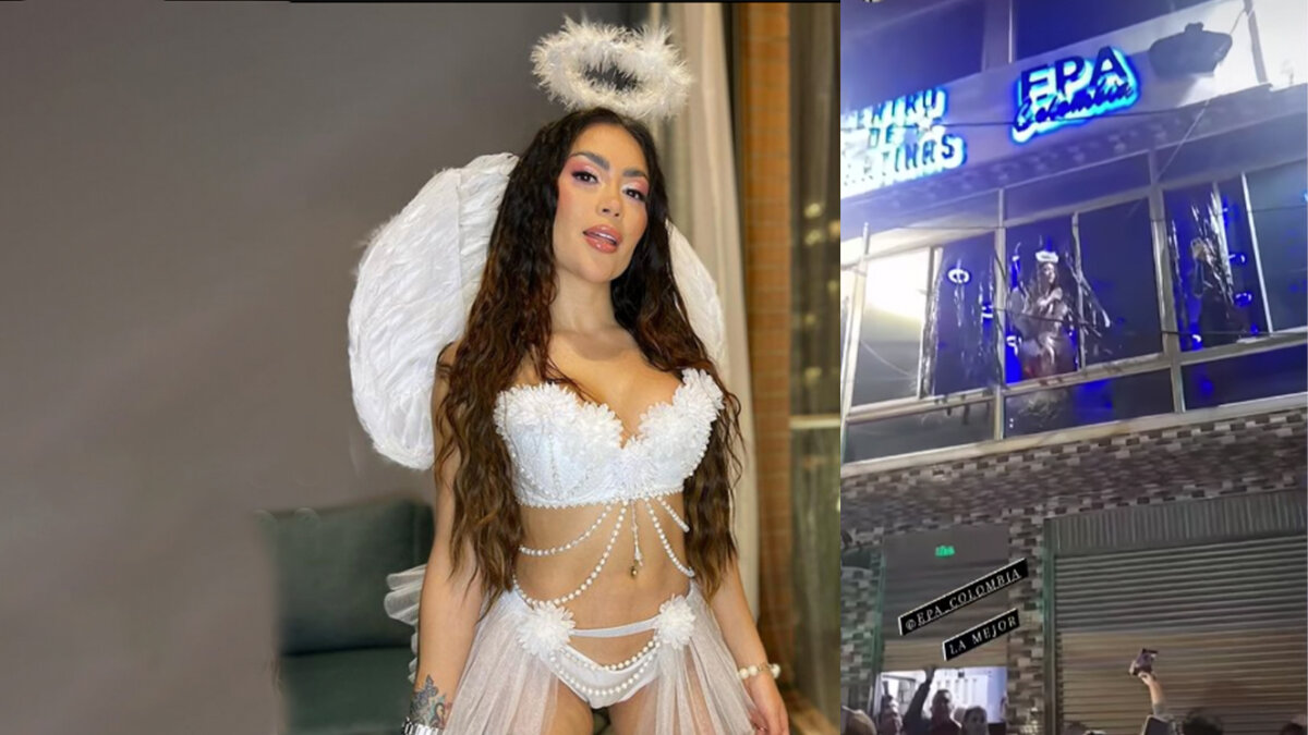 Epa Colombia lanzó regalos desde una ventana y causó monumental trancón Al ritmo de la guaracha y con un sexy disfraz, la reconocida Epa Colombia arrojó regalos desde la venta de uno de sus locales, generando una aglomeración de personas que terminó afectando la movilidad de la zona.