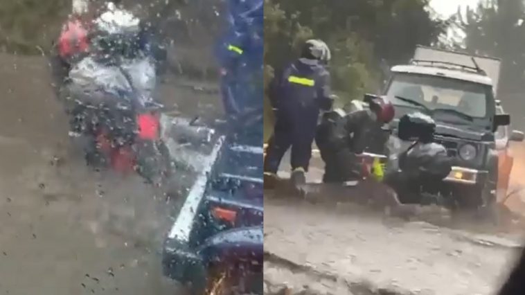 Los dramáticos y últimos minutos de vida de la joven que murió en La Calera En el hecho más grave, una mujer que transitaba en moto por la vía que de Bogotá conduce a La Calera quedó atrapada en medio de una inundación, perdió el control de su vehículo y lamentablemente falleció ahogada en las rápidas aguas de la repentina creciente que suscitaron los fuertes aguaceros de ayer.
