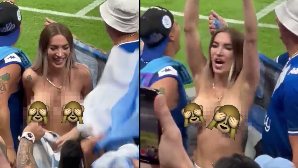 La arrestaron por mostrar su 'pechonalidad' en el Mundial de Catar Los argentinos celebraron a rabiar el triunfo de la Selección Argentina en el Mundial de Catar, tanto así que algunos no se midieron y terminaron arrestados.