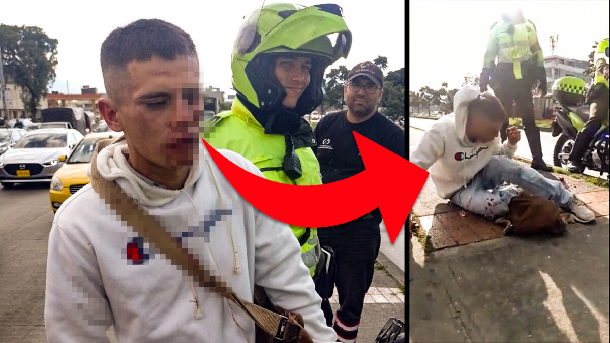 Le dieron una 'tunda' a pillo que trató de robar a un ciclista en Puente Aranda Según se supo, el pillo trató de robar a un ciclista en la NQS con calle 3, en la localidad de Puente Aranda, a plena luz del día, pero la víctima pidió ayuda y los vecinos de la zona salieron a auxiliarlo.