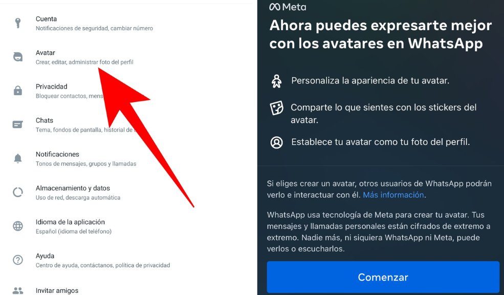 Todo lo que debe saber sobre los nuevos avatares de WhatsApp 1 Todo lo que debe saber sobre los nuevos avatares de WhatsApp "¡Traemos los avatares a WhatsApp! Ahora puedes usar tu avatar como pegatina en los chats. Pronto más estilos en todas nuestras aplicaciones", este fue el anunció que hizo en su página de Facebook, Mark Zuckerberg, fundador de Meta, la empresa dueña de la aplicación de mensajería más utilizada en el mundo.