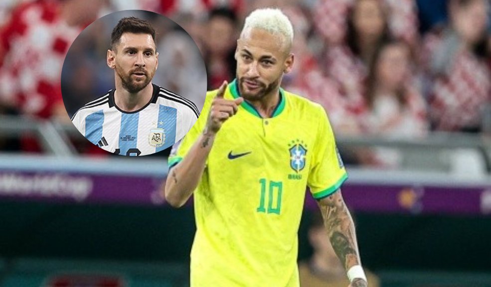 Neymar felicita a su "hermano" Messi por su título mundial El brasileño Neymar felicitó el domingo a su "hermano" Lionel Messi por levantar la Copa del Mundo en Catar-2022, en una final épica ante Francia que le dio el título a la Albiceleste en definición por penales.