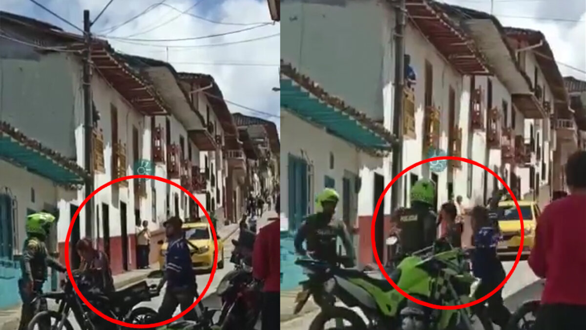 ¡El colmo! hombre le sacó machete a policías que le iban a inmovilizar la moto 7 ¡El colmo! hombre le sacó machete a policías que le iban a inmovilizar la moto Un insólito hecho se presentó en el municipio de Abejorral, oriente de Antioquia, en el que un hombre, por no dejarse llevar su moto, decidió desenfundar su machete contra dos policías.