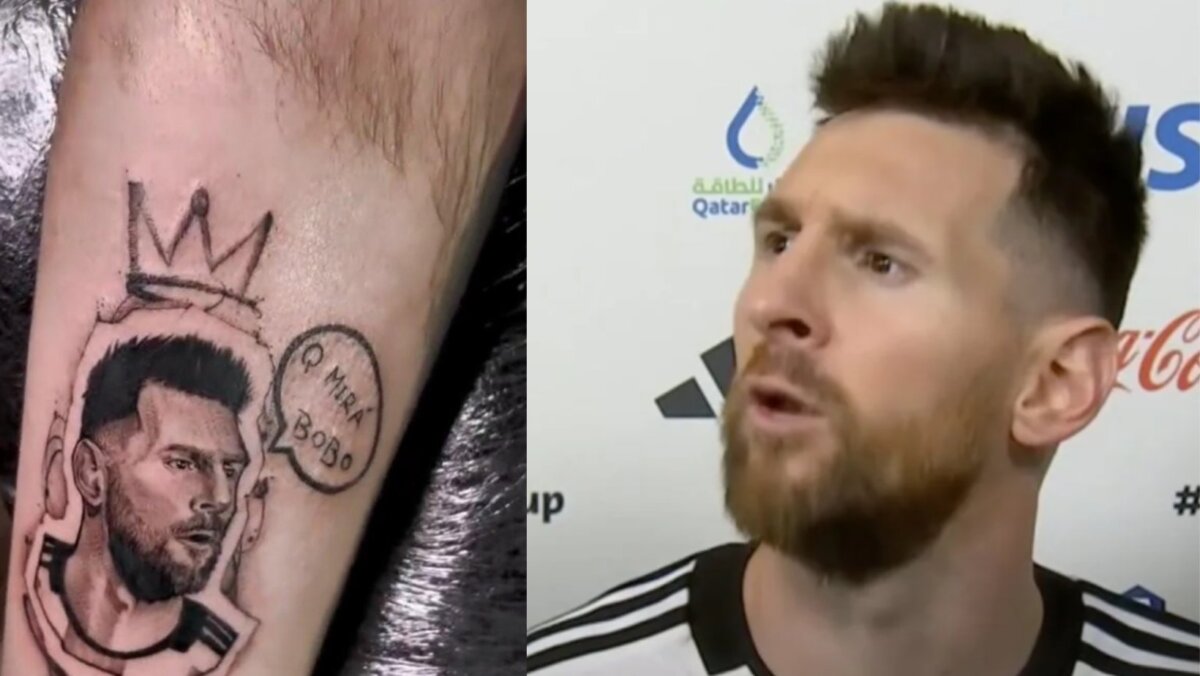 Video: hombre se tatuó a Messi con la polémica frase “¿Qué mirás, bobo?” Después de finalizar el encuentro entre&nbsp;Países Bajos y Argentina&nbsp;el pasado viernes 9 de diciembre, en el Mundial de Catar 2022, el jugador&nbsp;Lionel Messi&nbsp;protagonizó una&nbsp;polémica situación que se hizo viral.&nbsp;