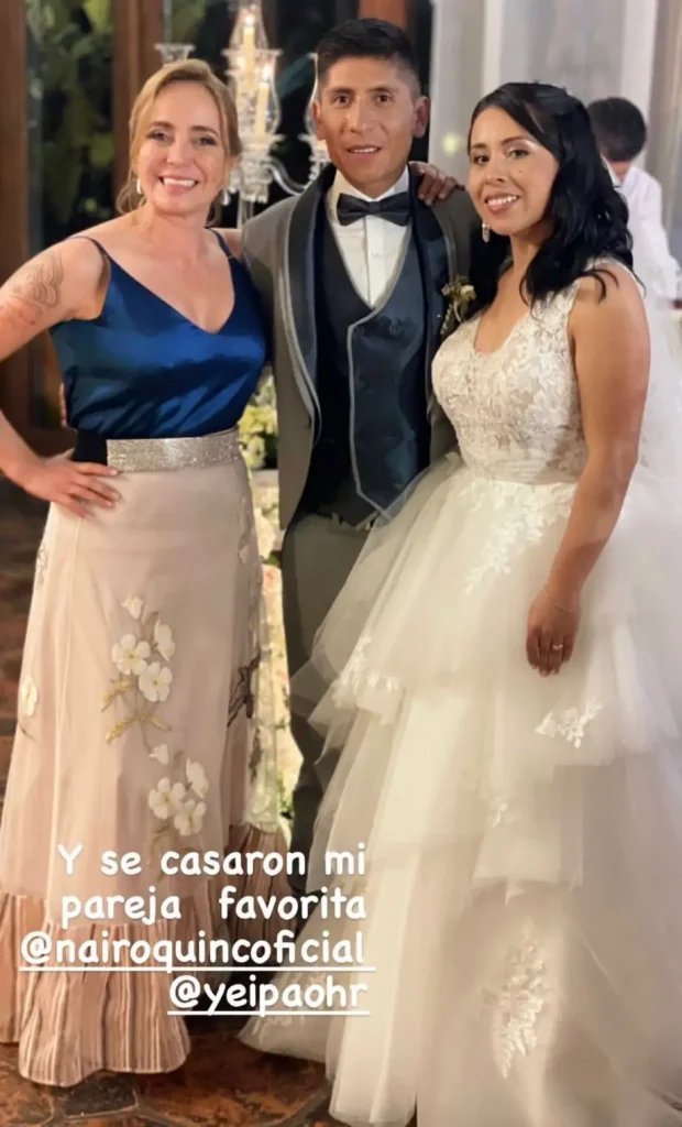 ¡Ya fueron al altar! Así fue el matrimonio de Nairo Quintana y su novia Nairo Quintana ya celebró su matrimonio con Yeimi Paola Hernández. La pareja contrajo nupcias el pasado fin de semana, tras una relación de 14 años.