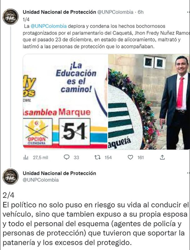 Le abrieron investigación a congresista que agredió borracho a sus escoltas 1 Le abrieron investigación a congresista que agredió borracho a sus escoltas Al congresista John Fredy Núñez Ramos, presuntamente se le fue la mano con los tragos, y de paso con sus propio cuerpo de seguridad.