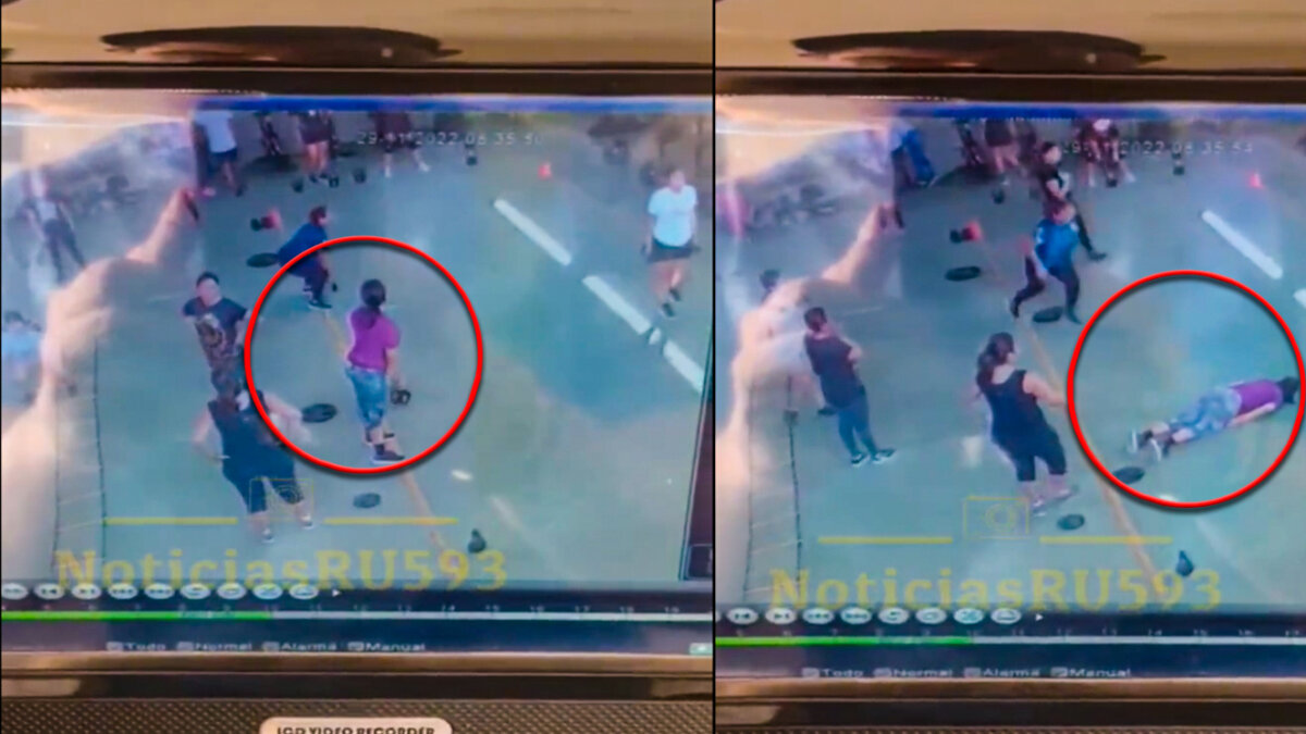 Video: mujer murió de un infarto fulminante mientras hacía ejercicio Las impactantes imágenes de la repentina muerte de una mujer se han virtualizado en redes sociales. Betsy Dayana Jaramillo Ramírez, de 28 años, falleció de un infarto en pleno gimnasio y ante la mirada de los demás asistentes.
