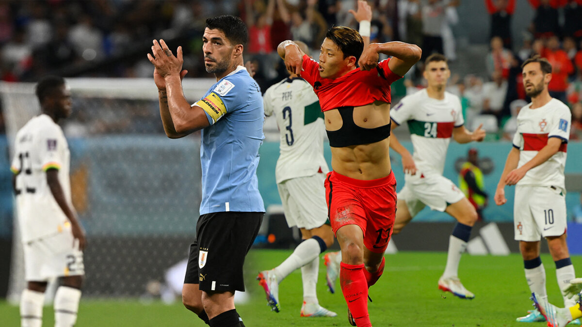 Uruguay ganó pero no le bastó para clasificar; Corea está en octavos del Mundial 4 Uruguay ganó pero no le bastó para clasificar; Corea está en octavos del Mundial Con Luis Suárez como en sus mejores tiempos y Giorgian De Arrascaeta letal, Uruguay venció a Ghana por 2-0 el viernes pero quedó fuera del Mundial de Catar-2022 por menor cantidad de goles a favor que Corea del Sur.