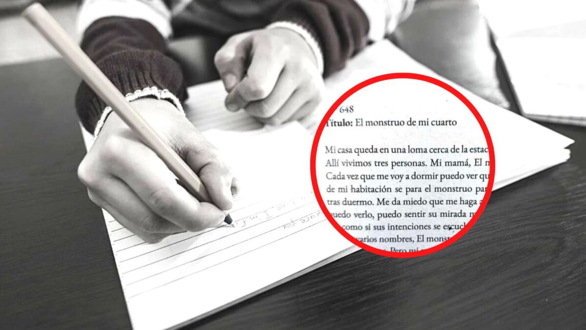 “El monstruo de mi cuarto": el cuento que estremece en redes sociales 1 “El monstruo de mi cuarto": el cuento que estremece en redes sociales Este cuento ganó el año pasado el concurso Medellín en 100 palabras que organiza Comfama, en alianza con el Metro de Medellín y el apoyo de la Fundación Plagio de Chile.