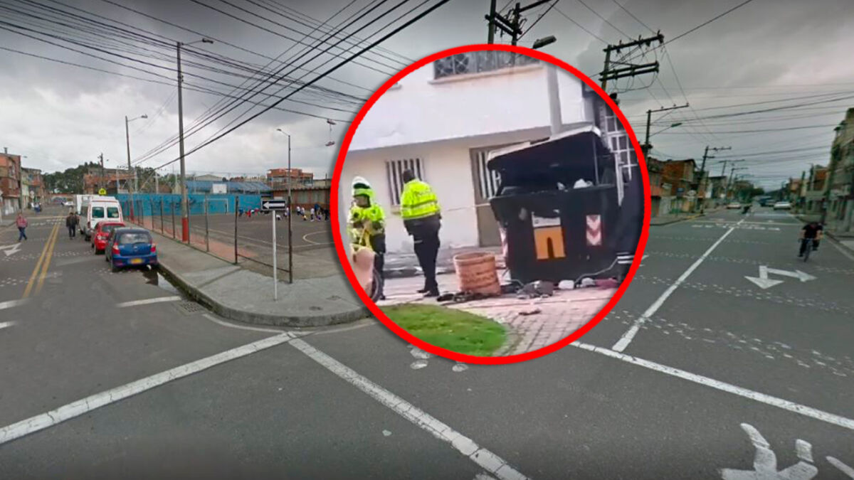 Encuentran cadáver dentro de un contenedor de basura en Fontibón Hace pocos minutos aparentemente fue encontrado el cuerpo sin vida de una mujer dentro de un contenedor de basura en el barrio Los Cambulos, en la localidad de Fontibón.
