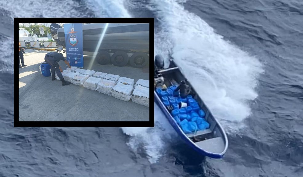 Armada de Colombia incautó 552 kilos de coca en el Mar Caribe 9 Armada de Colombia incautó 552 kilos de coca en el Mar Caribe Un nuevo golpe a las bandas del narcotráfico propinó la Armada de Colombia, que en trabajo conjunto con la Fuerza Aérea Colombiana y la Fuerza de Tarea Conjunta Interagencial del Comando Sur de los Estados Unidos, incautó más de 550 kilogramos de clorhidrato de cocaína, avaluados en 18 millones de dólares.