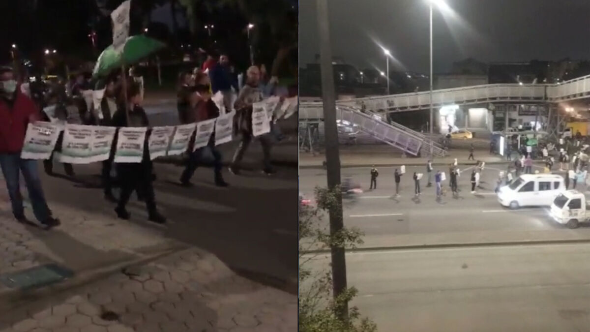 Protestas y bloqueos en Kennedy dificultan la movilidad Manifestación que avanza por la Av. Américas con carrera 62, en sentido Oriente - Occidente, ha generado afectación vial en la calzada.