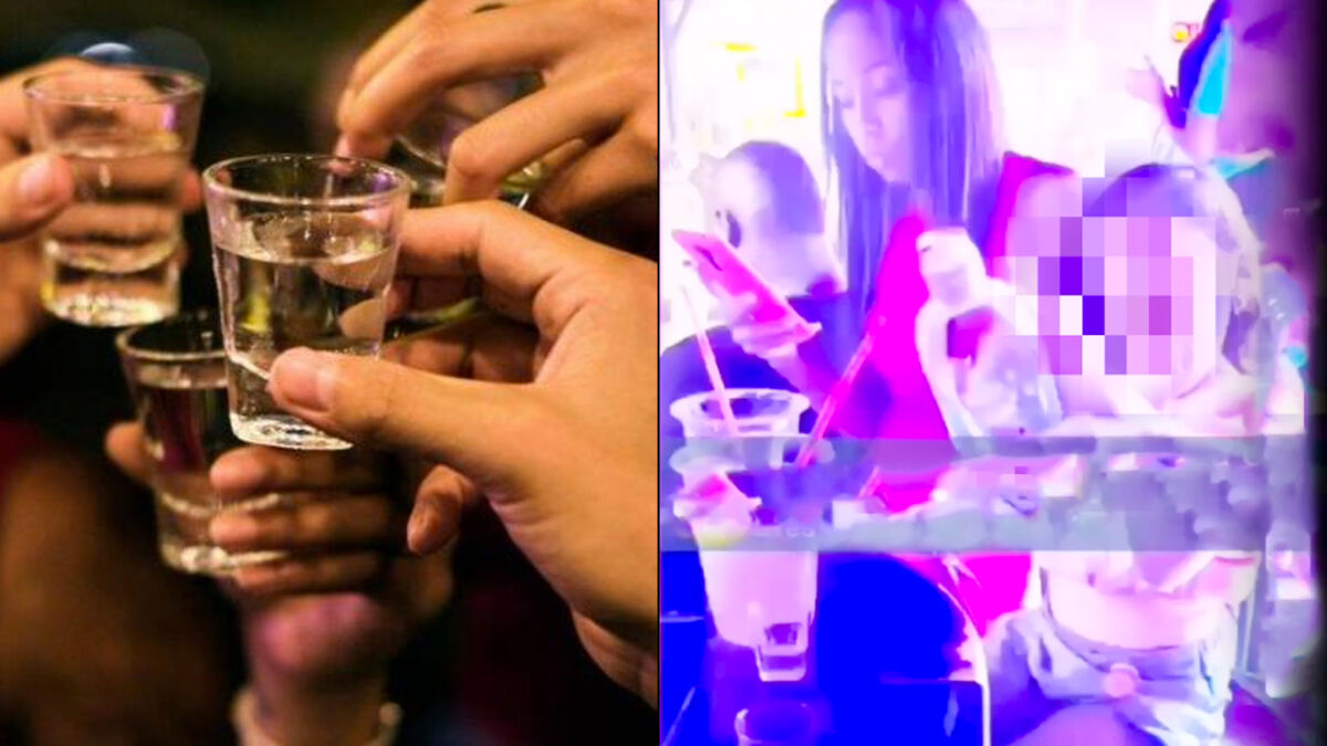 ¡No hay derecho! Hombre le da de tomar 'guaro' a una pequeña niña  En video quedó captado el momento en que un hombre le da de tomar una copa de aguardiente a una niña de aproximadamente 10 años mientras están en una fiesta.