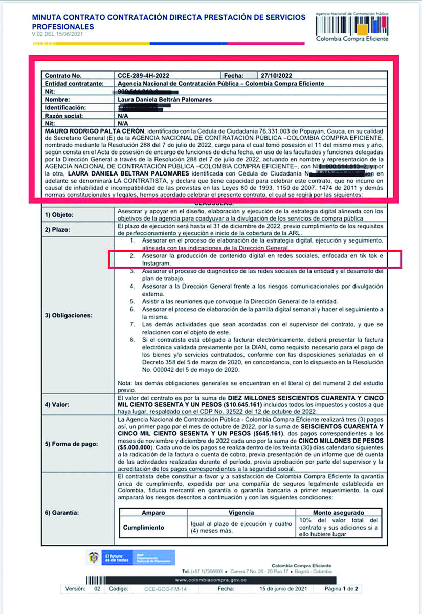 ‘Lalis’, de influenciadora a Contratista del gobierno Dicen que la coherencia es un valor al que muchos aspiran, pero al que muy pocos pueden acceder. Y si no pregúntenle a Laura Daniela Beltrán Palomares, más conocida en el mundo de las redes como ‘Lalis’, una influenciadora digital que se hizo famosa en 2018 debido a su activismo de izquierdas en plataformas como TikTok e Instagram. Mediante esta actividad, Beltrán hizo sendas críticas a decisiones del gobierno pasado debido a lo que ella consideraba una irregular en la asignación de contratos públicos por palanca a personas no calificadas.&nbsp;