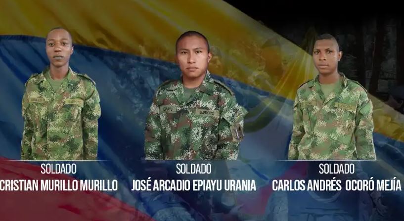 Liberan a cuatro militares que estaban secuestrados por disidencias en Cauca Ante una delegación del Comité Internacional de la Cruz Roja y en una zona rural del departamento del Cauca, el Frente 'Carlos Patiño' de las disidencias de las Farc liberó este miércoles a tres soldados y un suboficial del Ejército que habían sido secuestrados por este grupo armado ilegal desde la semana pasada en hecho aislados.