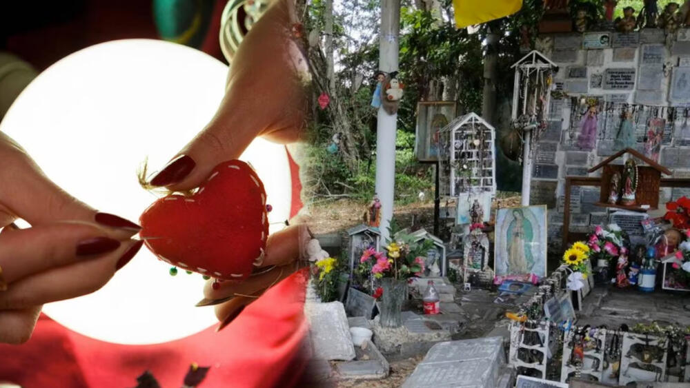 En fotos: Tenebrosas imágenes de brujería en Armero El extinto municipio de Armero (Tolima), que desapareció en noviembre de 1995 luego de que el volcán Nevado del Ruíz hiciera erupción y lo sepultara, se ha convertido en un sitio turístico y muy visitado por su dolorosa historia y el panorama que hay allí, pues hay cientos de tumbas de habitantes de este lugar que murieron aquella trágica noche.