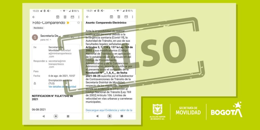 ¡Ojo! Están tumbando con falsos comparendos Los dueños de lo ajeno siguen haciendo de las suyas. En redes sociales los usuarios vienen advirtiendo de falsos mensajes informando de infracciones de tránsito que cometió el destinatario y este, asustado, no lo piensa dos veces para abrir el mensaje.