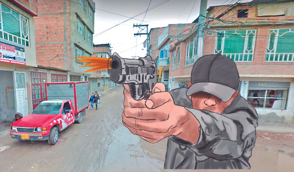 Asesinato a Bala en Soacha El pánico se apoderó de los residentes del sector de Compartir en el vecino municipio de Soacha en horas de la noche del viernes cuando en plena vía pública un hombre fue asesinado con arma de fuego.