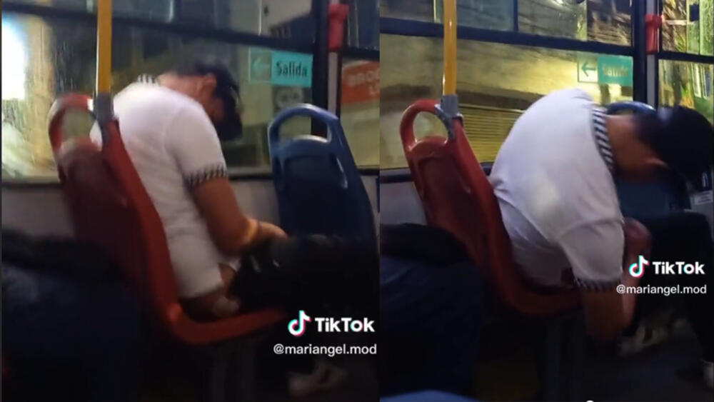 EN VIDEO: Pasajero de Sitp se quedó dormido y terminó cayéndose A veces el cansancio puede con nosotros, y peor aún cuando hemos tenido un día ajetreado y vamos en el transporte público rumbo a nuestros hogares, por eso es normal ver en el bus a pasajeros profundamente dormidos, como es el caso de un hombre que se viralizó en las últimas horas en redes sociales.