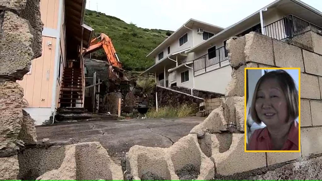 Mujer se salvó de ser aplastada por una roca gigante que atravesó su casa 9 Mujer se salvó de ser aplastada por una roca gigante que atravesó su casa Caroline Sasaki, una habitante de Honolulu, en Hawai, Estados Unidos, nunca pensó que una piedra gigante iba a atravesar su casa.