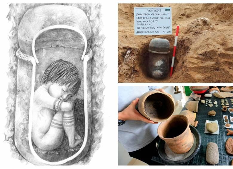 Increíble hallazgo arqueológico: encontraron bebé de hace más de 1.600 años Con la misma suerte de una botella que se tira al mar con un mensaje adentro esperando que algún día alguien lo lea, un grupo de arqueólogos encontró en una montaña de Bolombolo una urna funeraria con una bebé dentro, de 1.640 años de antigüedad, y muchas pistas y voces del rompecabezas que siempre es cualquier pasado.