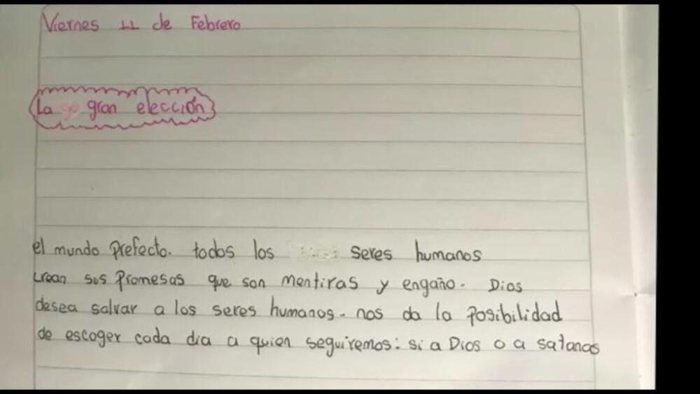Esto era lo que escribía en su cuaderno una niña que era abusada por tres miembros de su familia En un cuaderno, la niña de 9 años registraba los abusos de los que era víctima en su casa. Esa fue la pieza que descubrió el aberrante caso.