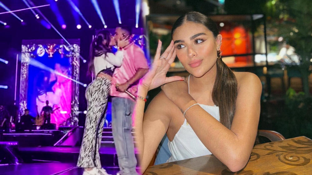Hija de exfutbolista se besó con Romeo Santos en pleno concierto Muchos se preguntaban quién era la joven del público que Romeo Santos subió a la tarima del Pascual Guerrero mientras interpretaba la canción ‘Un beso’.