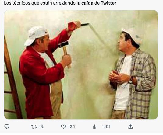 Los memes que dejó la caída de Twitter este lunes Cerca de las 10:30 de la mañana de este lunes 6 de marzo de 2023, la red social Twitter ha presentado fallas en su operación en su versión para escritorio y smartphones.