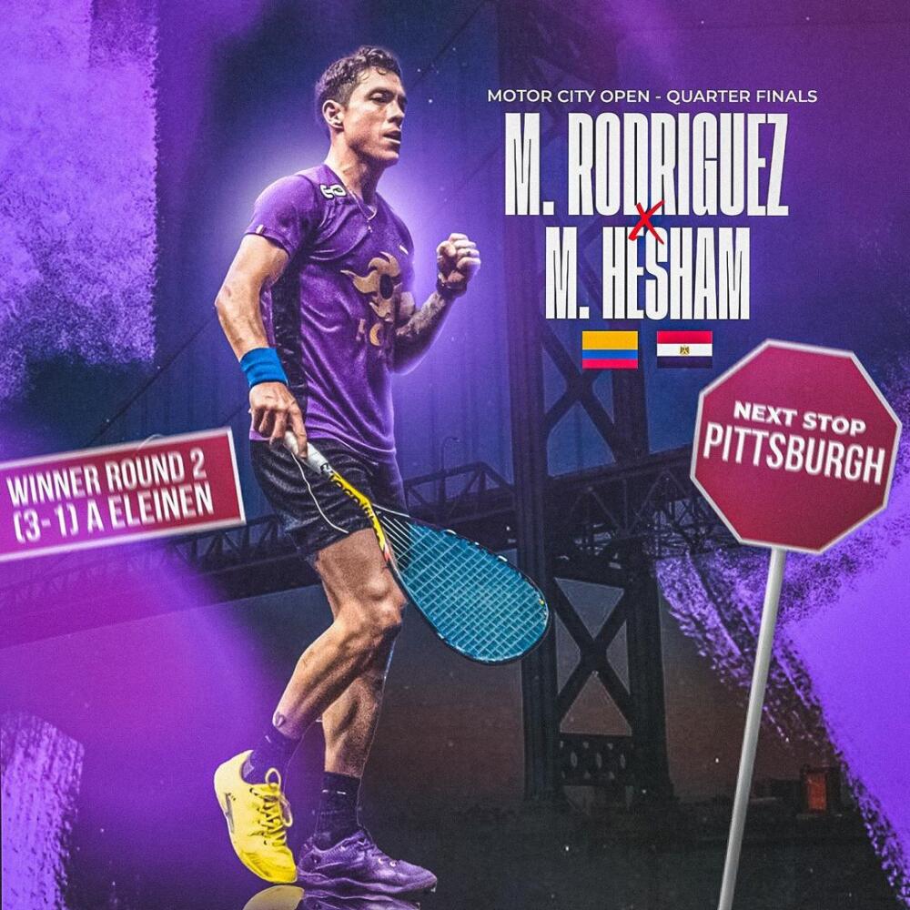 Miguel Rodríguez ejemplo del Squash Miguel Rodríguez está en el top 10 del mundo en el squash, un deporte que heredó de su padre, Ángel Rodríguez y que adoptó como vocación. 