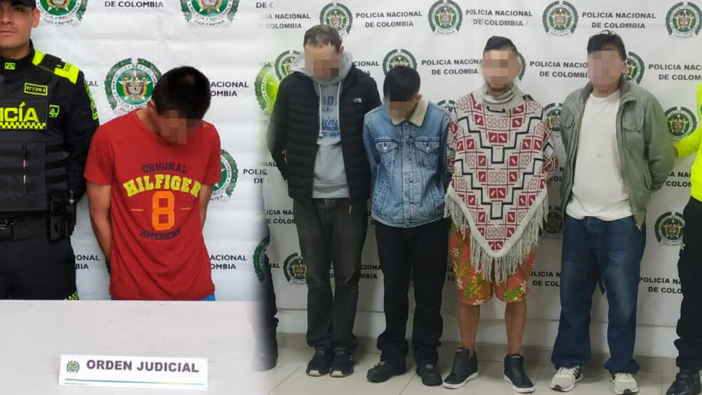 Caen 10 delincuentes que integraban 3 bandas criminales en Bogotá La Policía Metropolitana de Bogotá, dío un duro golpe a tres temidas bandas criminales que tenían azotados a los habitantes de las localidades de Ciudad Bolívar, Engativá y Usaquén.