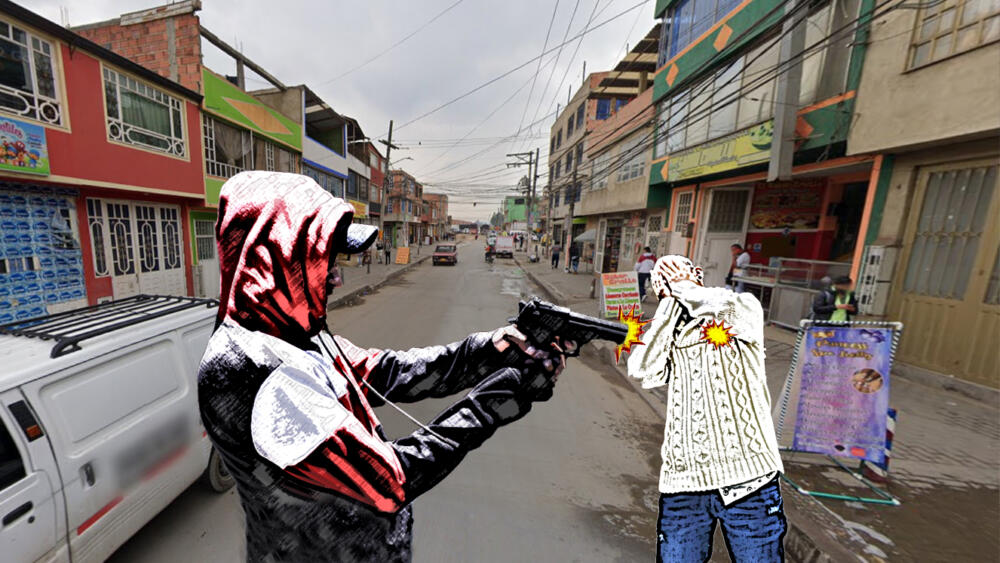 A bala asesinan a un hombre en una taberna de Bosa 2 A bala asesinan a un hombre en una taberna de Bosa Un panorama sombrío se vislumbró sobre la tarde de ayer en el barrio Santa Inés de Bosa, y no solo lo decimos por el aguacero que pintó el cielo de gris sino por el arribo del carro de criminalística frente a una taberna ubicada sobre la carrera 91 con calle 70 sur. Sin duda alguna, este fue el anuncio de la muerte que una vez más había irrumpido en el sector de Las Margaritas de forma violenta.