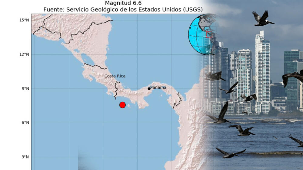 Fuerte temblor sacudió a Panamá este martes Un temblor de 6,6 de magnitud sacudió las aguas de Panamá la tarde de este martes 4 de abril.