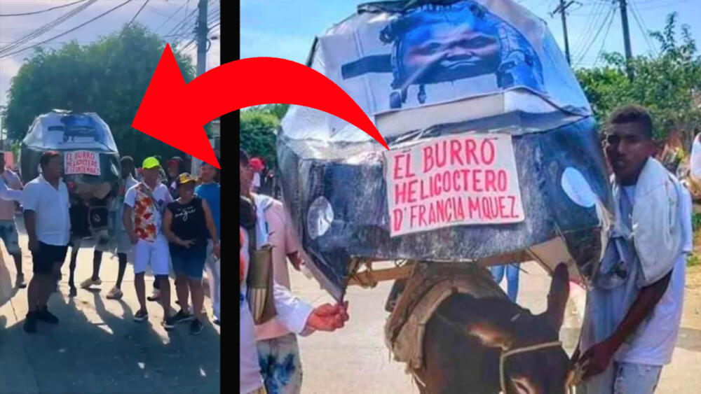 Helicóptero de Francia Márquez ganó premio a mejor disfraz en el Festival del Burro Las declaraciones de la vicepresidenta Francia Márquez sobre sus constantes viajes en helicóptero siguen dando de qué hablar.