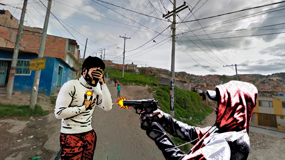 Homicidio a bala en Soacha Un hombre de 37 años fue asesinado en plena vía pública en el sector de Cazuca en Soacha.