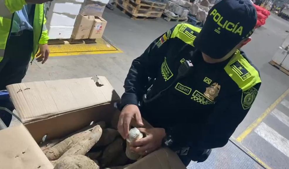 Incautaron 2000 gramos de marihuana en aeropuerto El Dorado 10 Incautaron 2000 gramos de marihuana en aeropuerto El Dorado Gracias a operativos de control de la Policía Metropolitana de Bogotá, se lograron incautar 2.020 gramos de marihuana en el aeropuerto el Dorado los cuales venían camuflados en una caja que transportaba yuca procedente del departamento de Cauca.
