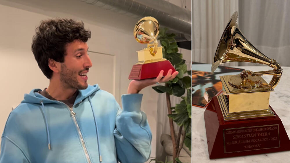 Sebastián Yatra recibió su primer Grammy y se lo dedicó a su abuelo Sebastián Yatra es uno de los artistas colombianos más populares de la actualidad, está pasando una racha que muchos envidiarían y es que tanto en lo profesional como en lo personal está viviendo de sus mejores momentos. En la última gala de los Grammy Latinos, se ganó dos de los tan preciados gramófonos dorados, uno en la categoría de mejor álbum vocal pop por 'Dharma' y otro en la de mejor canción pop por 'Tacones rojos'.