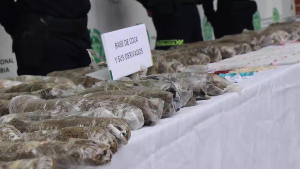 Destruirán más de 70 mil dosis de droga incautada en Bogotá 1 /72.000 dosis de estupefacientes incautadas Creditos Policía.