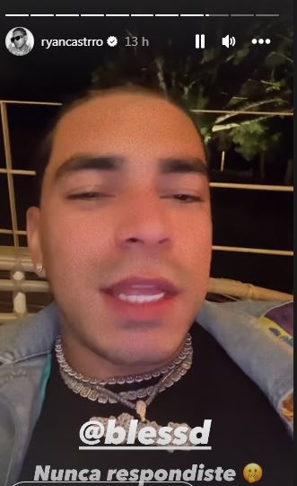 ¿No eran pues tan amigos? Blessd y Ryan Castro andan de pelea 3 Historia de Instagram de Ryan Castro. /FOTO Instagram: @ryancastrro