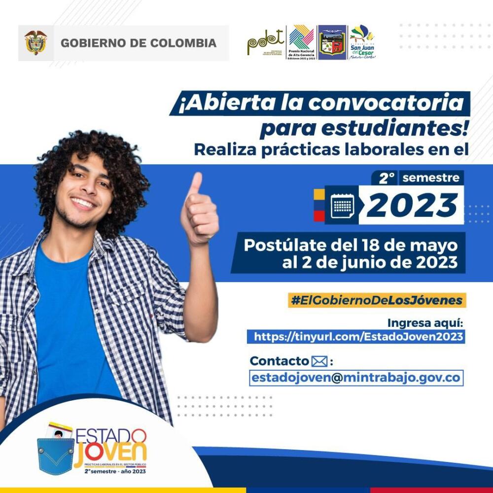 Así podrá hacer sus prácticas con entidades del Estado 1 Así podrá hacer sus prácticas con entidades del Estado Con el programa Estado Joven, podrá hacer sus prácticas laborales en alguna entidad del Estado. Conozca cómo aplicar a continuación.