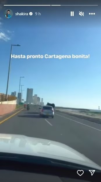 Shakira se despidió de Cartagena 1 Shakira se despidió de Cartagena La intérprete colombiana Shakira, se encontraba acompañando a su padre, William Mebarak, quien fue intervenido quirúrgicamente.