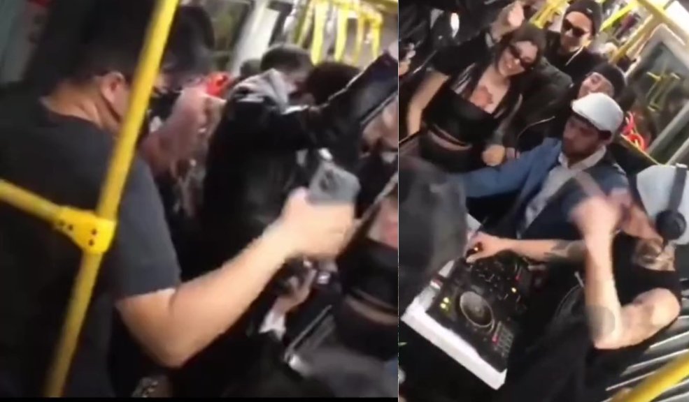 EN VIDEO: DJ armó tremenda fiesta en TransMilenio Pasajeros de TransMilenio disfrutaron de una fiesta al ritmo de música electrónica.