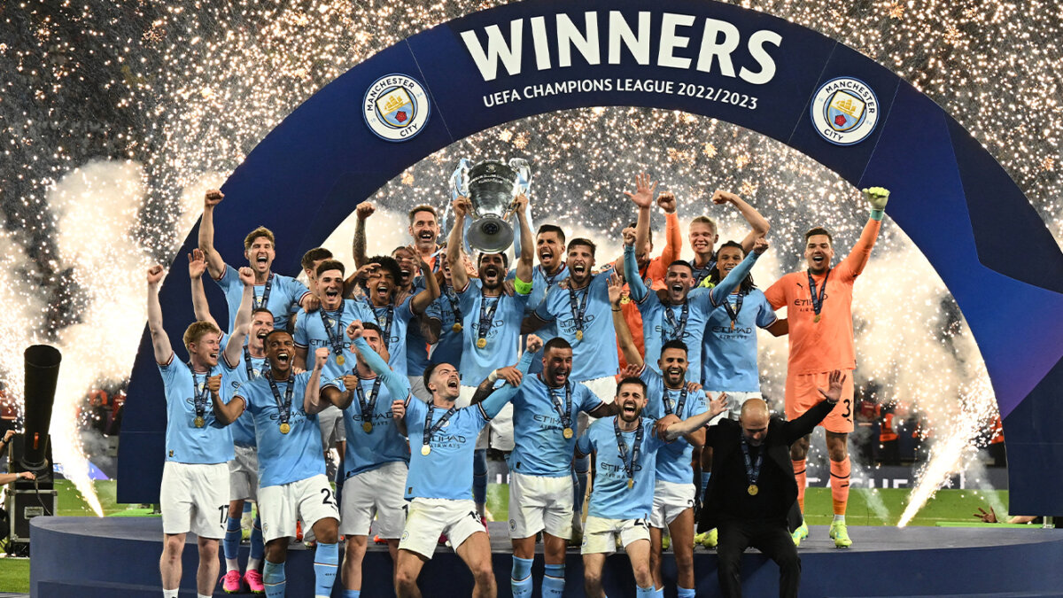 El Manchester City se coronó como campeón de la Champions El Manchester City ya tiene el título de Champions que soñaba y perseguía. Un tanto del español Rodri Hernández en el minuto 68 permitió al equipo inglés romper la maldición que le atormentaba en Europa y derrotar este sábado en la final de Estambul al Inter de Milán por 1-0.