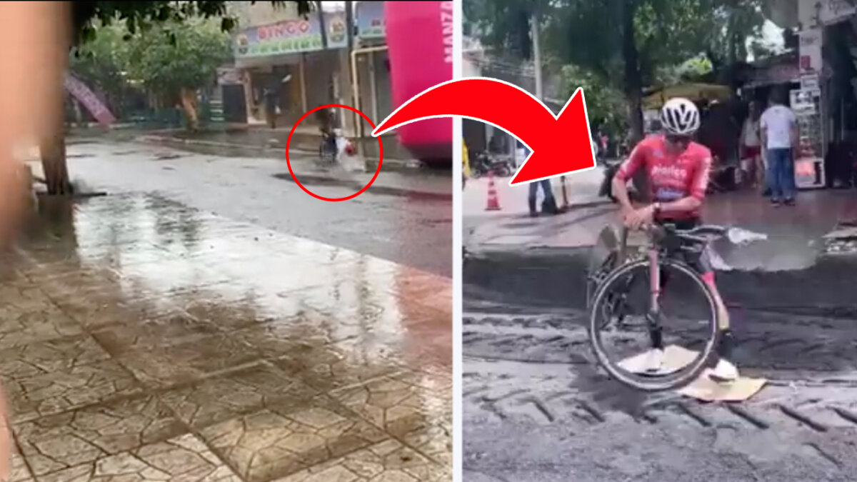 EN VIDEO: Inicio de la Vuelta a Colombia se vio empañada por culpa de los huecos Debido a los huecos y el mal clima, varios ciclistas sufrieron accidentes en el prólogo que marcó el inicio de la edición 73 de la Vuelta a Colombia, donde 'Superman' López se quedó con el prólogo.