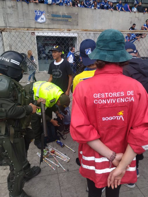 Balance positivo de la Policía tras la final de fútbol colombiano 1 Balance positivo de la Policía tras la final de fútbol colombiano