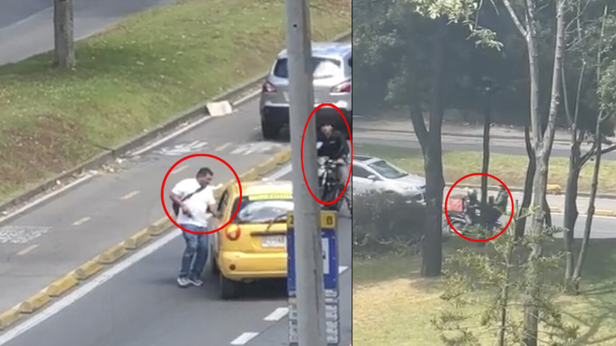 EN VIDEO: Pillos hicieron de las suyas en Chapinero y robaron a domiciliario y taxista Dos sujetos en moto protagonizaron un robo múltiple en Chapinero, luego de que amedrentaron a un domiciliario y le dispararon al conductor de un vehículo, quien resultó herido por oponerse al robo del vehículo.
