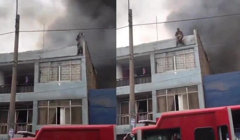 ¡Es un héroe! Un colombiano rescató a 25 perros de un incendio en Perú