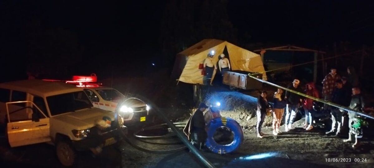 Dos mineros quedan atrapados por inundación en una mina de Zipaquirá