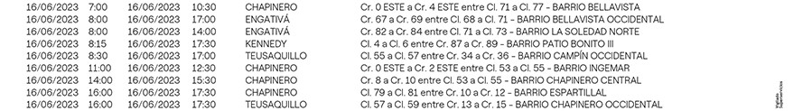 Pille los cortes de luz programados para este viernes