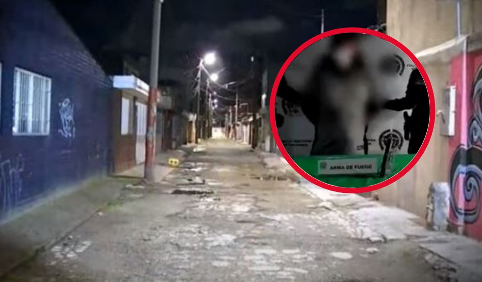 En Engativá: un menor y un policía resultaron heridos en medio de un atraco