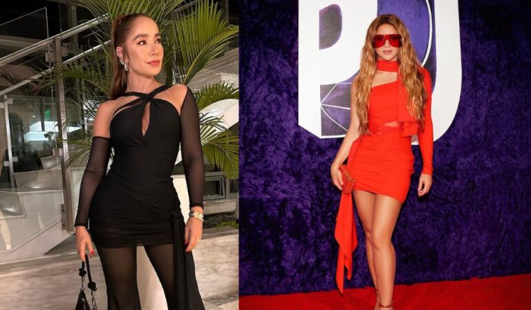 Como toda una fanática: Paola Jara presumió foto con Shakira en los Premios Juventud